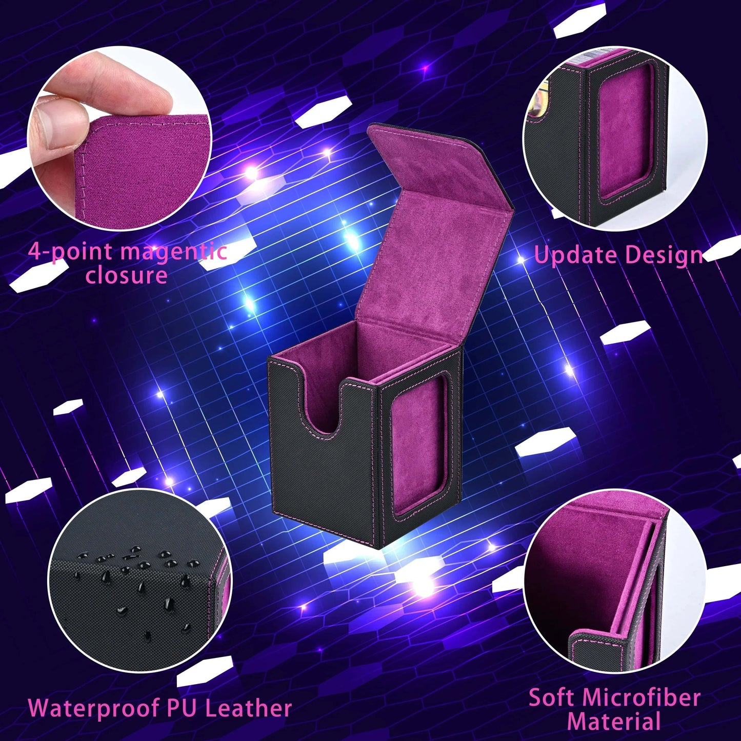 Best Trading Card Storage Box Magnetic PU Leather | Buy Online at Furniture Things Australia