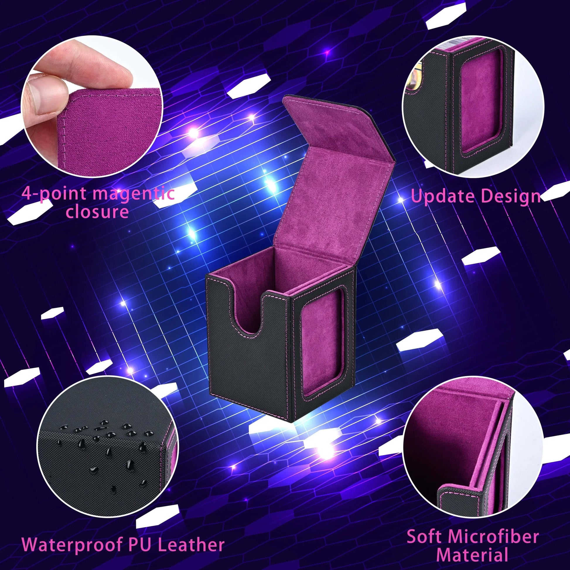 Best Trading Card Storage Box Magnetic PU Leather | Buy Online at Furniture Things Australia