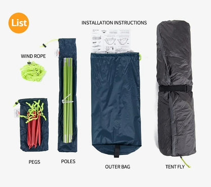 Outdoor Hiking Tent with Ultralight Waterproof Nylon (1  Person)
