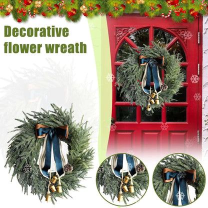 Best Christmas Wreath Artificial Norfolk Bells Ribbon | Buy Online at Furniture Things Australia