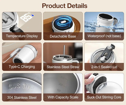 Best Magnetic Self Stirring Stainless Steel Coffee Mixing Cup | Buy Online at Furniture Things Australia