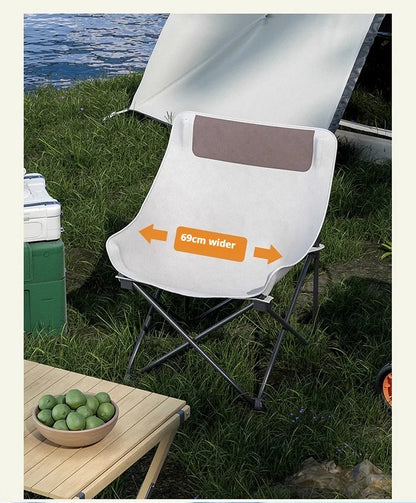 Portable Camping Moon Chair with Back Support
