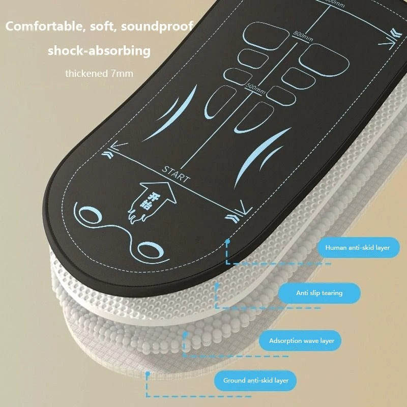 Yoga Mat Non-Slip Shock-Absorbing Fitness Pad