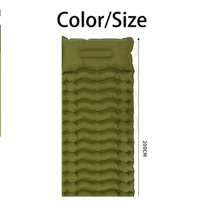 Camping Inflatable Mattress with Sleeping Pillow