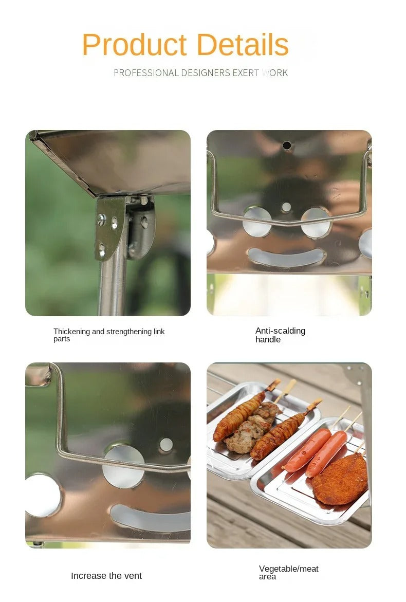 Portable Folding Charcoal Grill