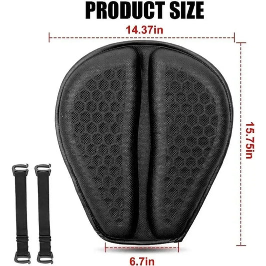 Motorcycle Seat Cushion Honeycomb Gel Pressure Relief Pad