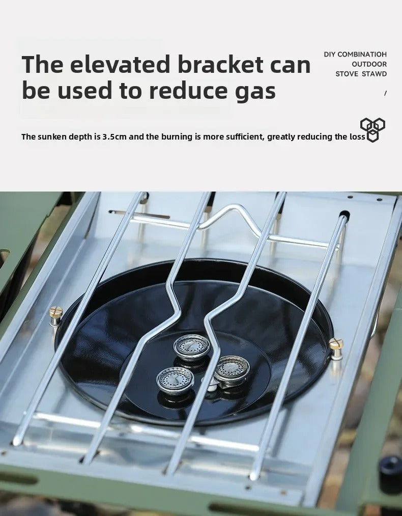Folding Stainless Steel Gas Burner 8000W