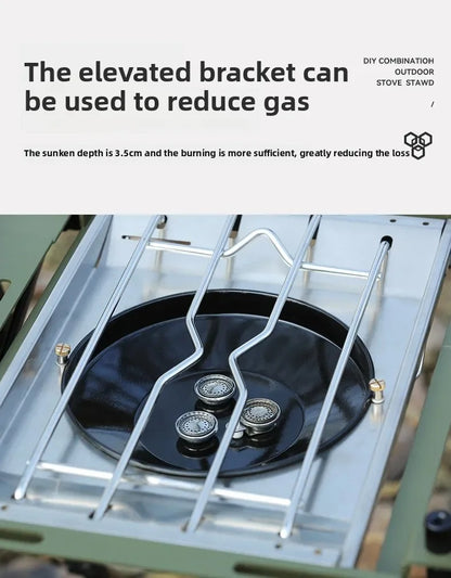 Folding Stainless Steel Gas Burner 8000W