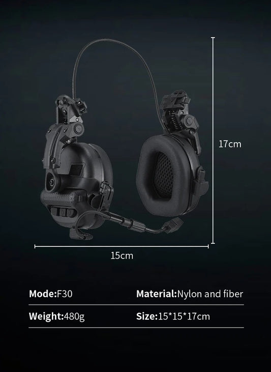 Tactical Earmuffs with Active Noise Cancelling