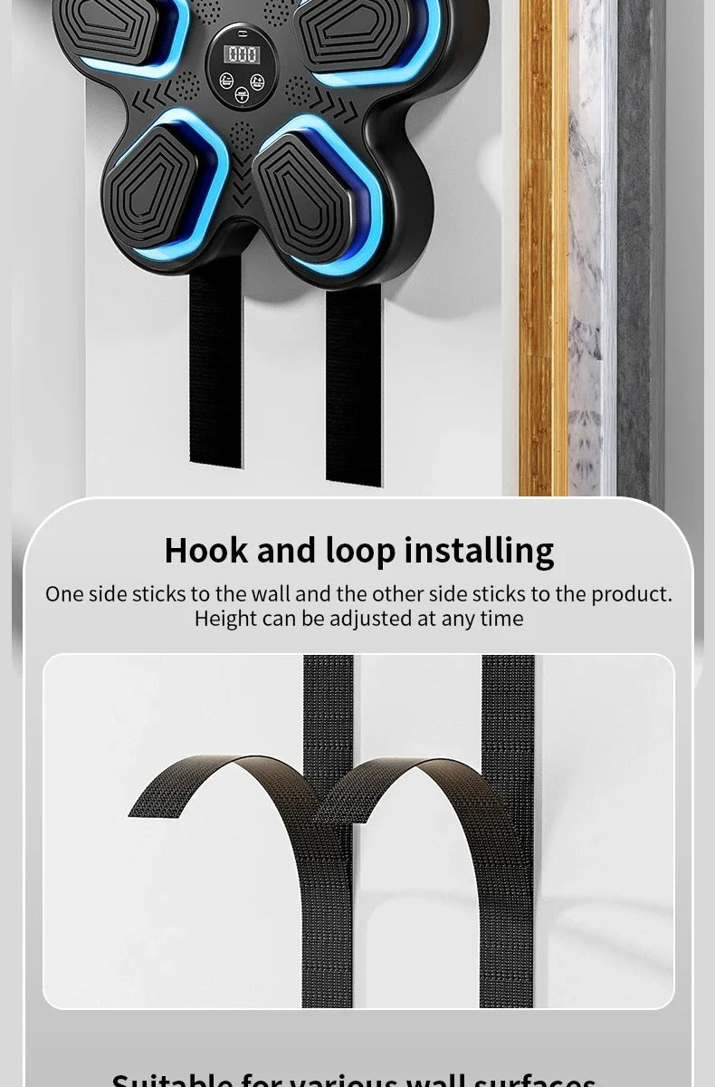 Boxing Machine with Smart Bluetooth Training Wall Pad
