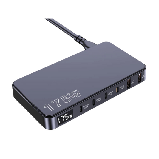 USB Charger GaN 175W 6-Port Fast Charging