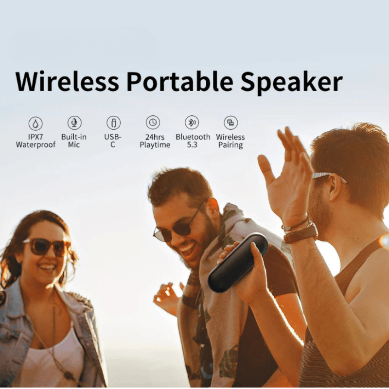 Best Waterproof Portable Bluetooth Speaker with deep Bass | Buy Online at Furniture Things Australia
