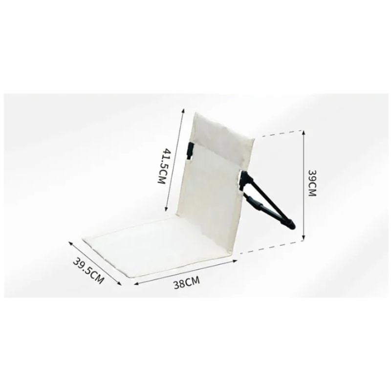 Outdoor Foldable Chair Cushion (White)