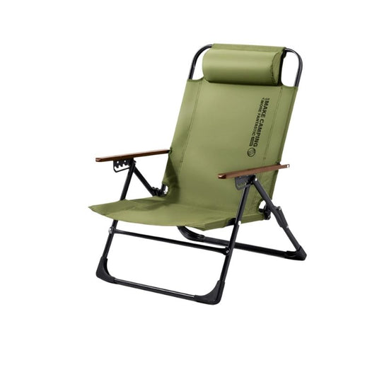 Camping Chair Adjustable Armrest Folding Portable