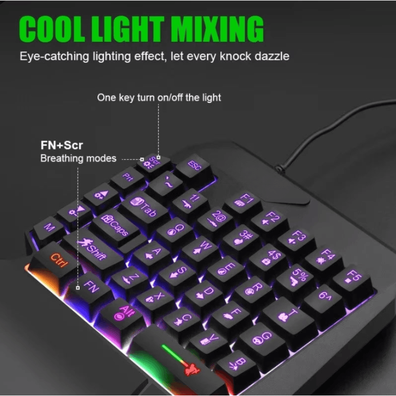 Best One-Handed Backlit Gaming Keyboard | Buy Online at Furniture Things Australia