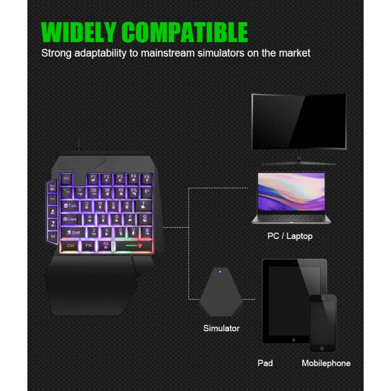 Best One-Handed Backlit Gaming Keyboard | Buy Online at Furniture Things Australia