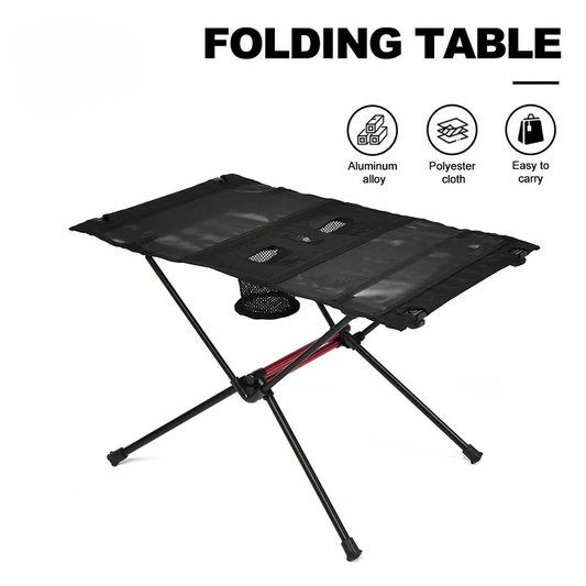 Camping Table with Folding Portable Cup Holder