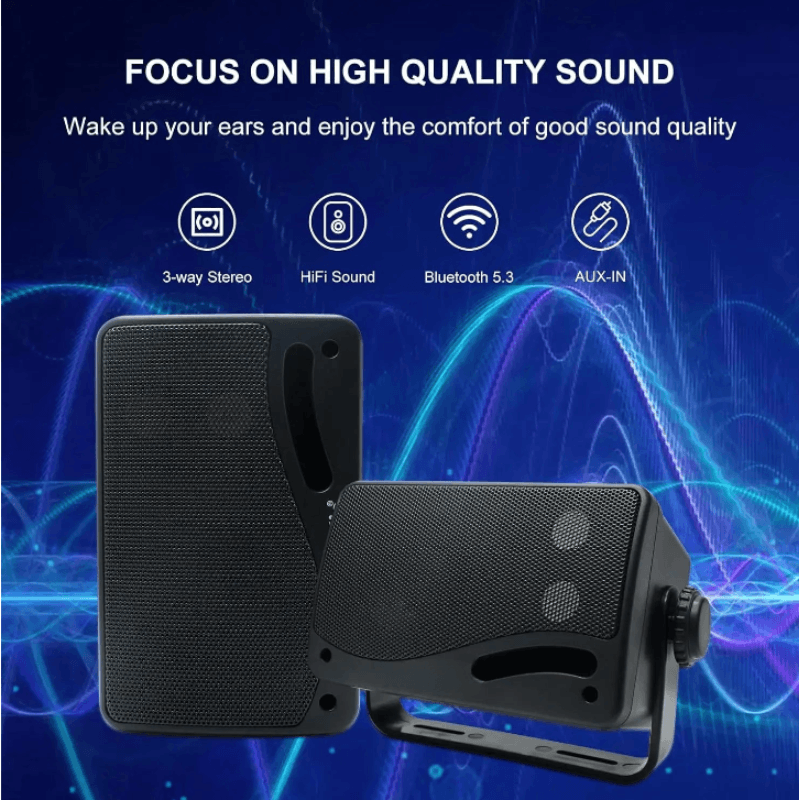 Best Outdoor Bluetooth Speakers Waterproof 200W Wall Mount | Buy Online at Furniture Things Australia