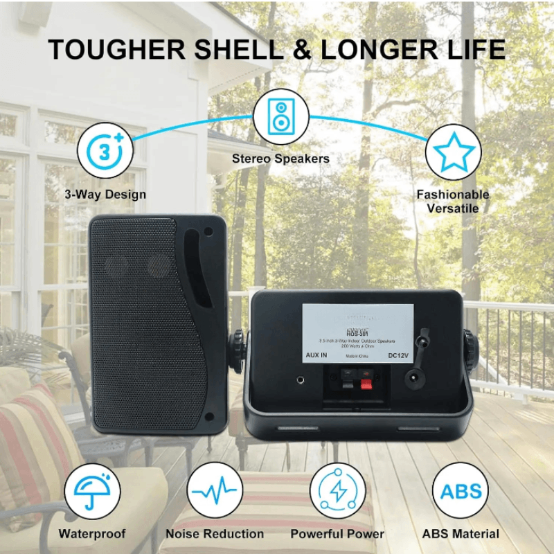 Best Outdoor Bluetooth Speakers Waterproof 200W Wall Mount | Buy Online at Furniture Things Australia