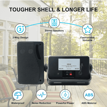 Best Outdoor Bluetooth Speakers Waterproof 200W Wall Mount | Buy Online at Furniture Things Australia