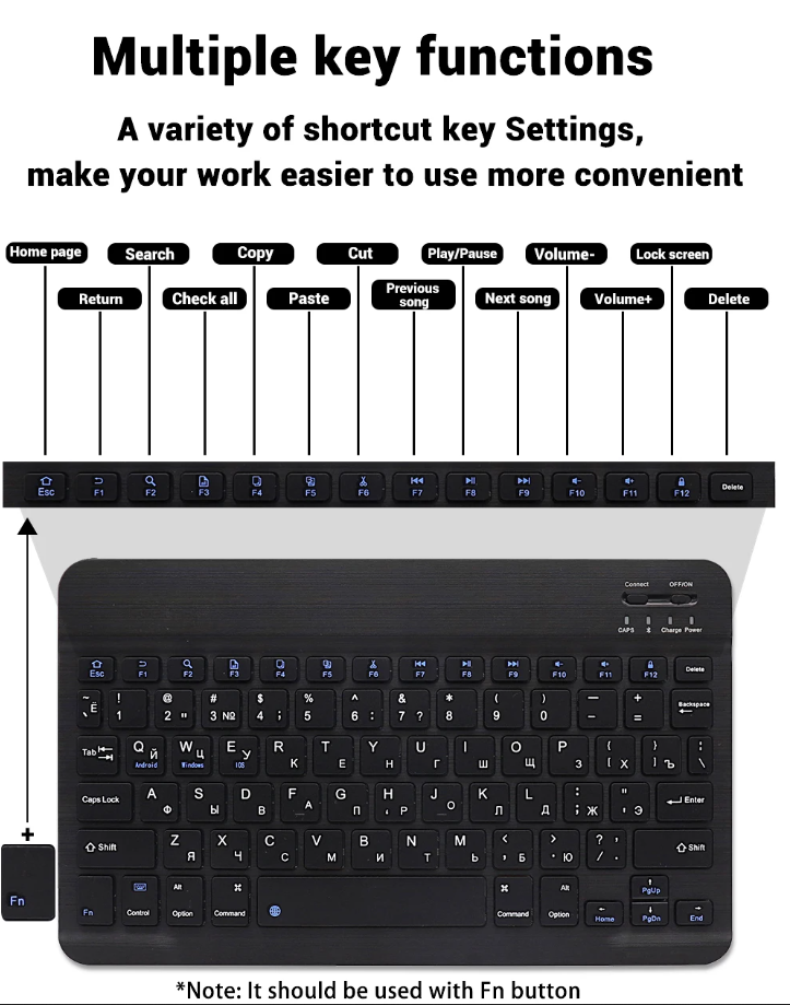 Mini Bluetooth Wireless  Keyboard for iPad Android Windows