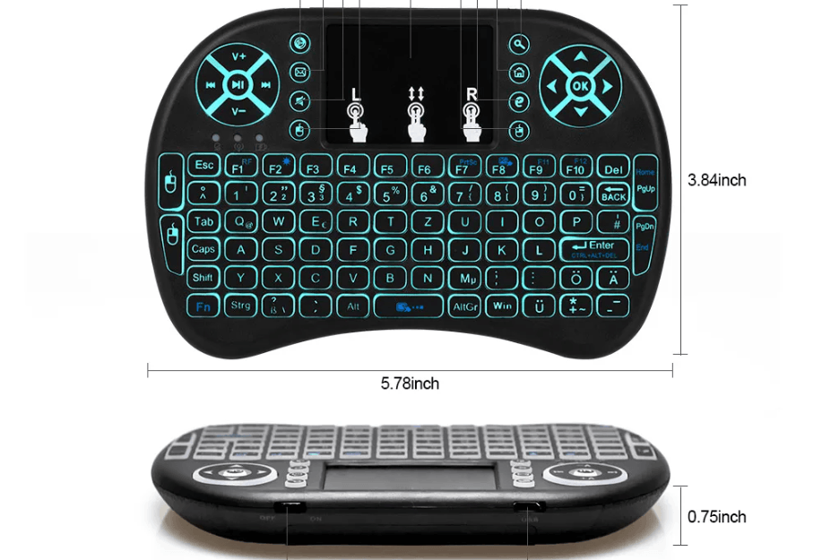 Best 24G Mini Wireless Keyboard with Touchpad Backlit | Buy Online at Furniture Things Australia