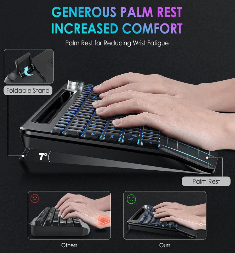Best RGB Wireless Rechargeable Keyboard Mouse Combo | Buy Online at Furniture Things Australia