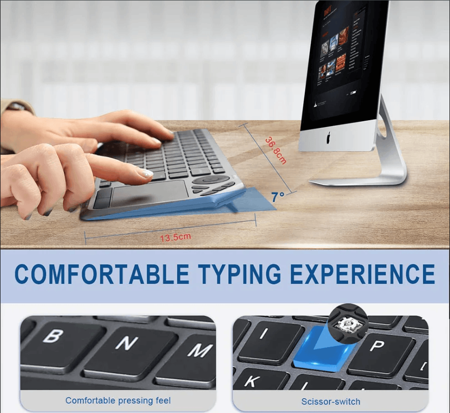 Best Rechargeable Wireless Bluetooth Keyboard with Touchpad Backlight | Buy Online at Furniture Things Australia