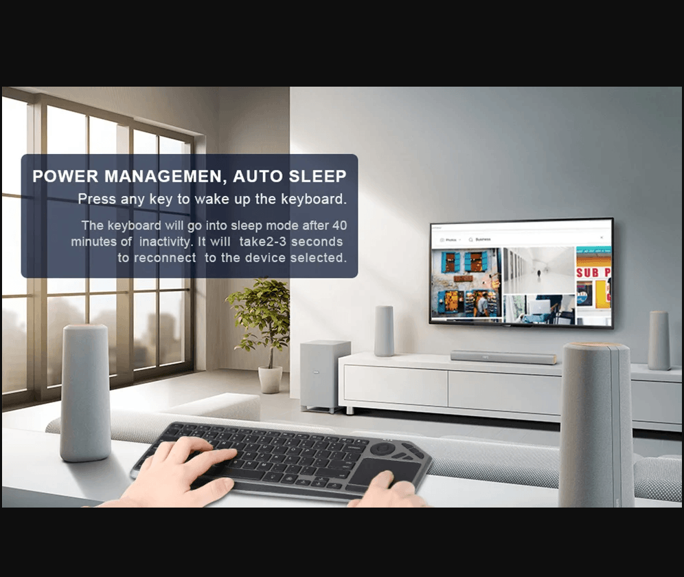 Best Rechargeable Wireless Bluetooth Keyboard with Touchpad Backlight | Buy Online at Furniture Things Australia