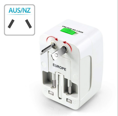 Universal Plug Travel Adapter  with USB Type C Ports