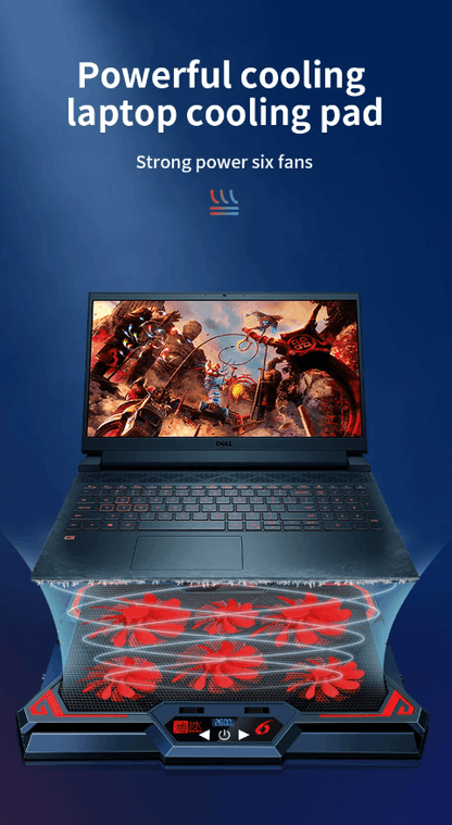 Best Laptop Cooling Pad 17 Inch Gaming Six Fan LED | Buy Online at Furniture Things Australia