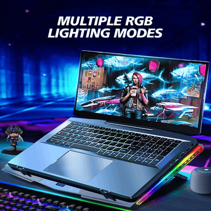 Best Laptop Cooling Pad Adjustable RGB Quiet USB Fans | Buy Online at Furniture Things Australia