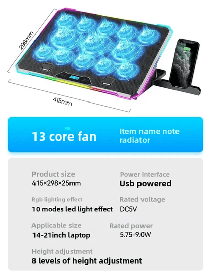 Best Laptop Cooling Stand 156 Inch Gaming Fan Base | Buy Online at Furniture Things Australia