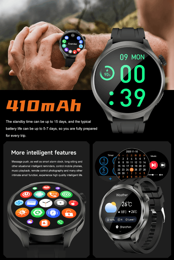 Best Smart Watch Men Waterproof Fitness GPS Bluetooth Call | Buy Online at Furniture Things Australia