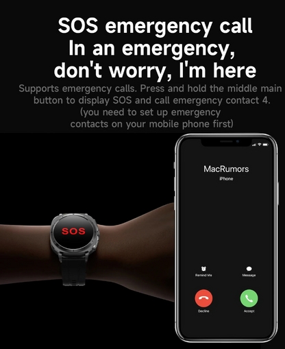 Smart Watch with ECG NFC Health Tracker
