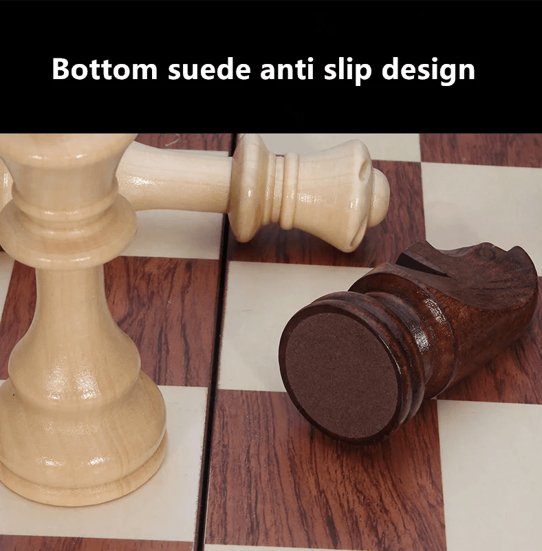 Best Chessboard Wooden Folding 39cm with Pieces | Buy Online at Furniture Things Australia