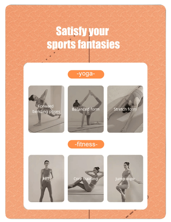 Best Yoga Mat Non Slip TPE with Carry Strap and Bag | Buy Online at Furniture Things Australia