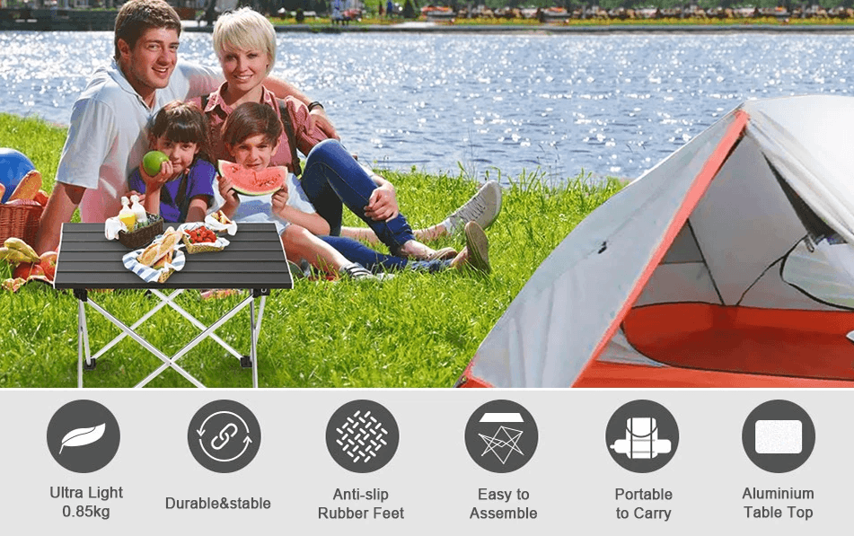 Best Camping Table Portable Folding Aluminum Outdoor Desk | Buy Online at Furniture Things Australia
