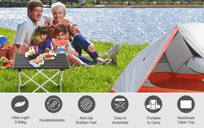 Best Camping Table Portable Folding Aluminum Outdoor Desk | Buy Online at Furniture Things Australia