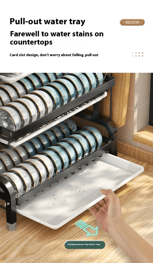 Best Kitchen Storage Rack 3-Tier Carbon Steel Organizer | Buy Online at Furniture Things Australia