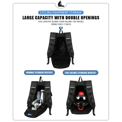 Motorcycle Backpack Large Capacity Waterproof Reflective