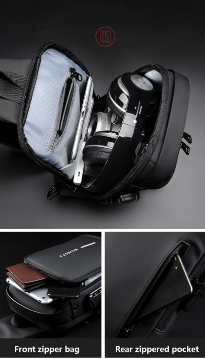 Shoulder Bag Anti-Theft USB Travel Crossbody