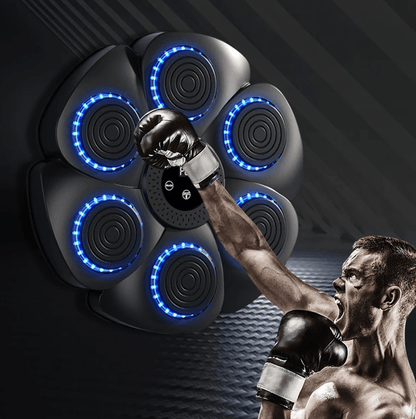 Best Boxing Trainer Interactive LED Music Reaction Wall Target with Gloves | Buy Online at Furniture Things Australia