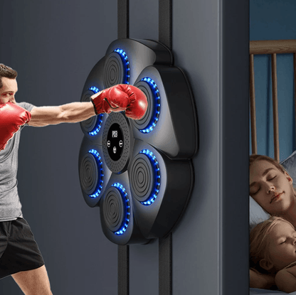 Best Boxing Trainer Interactive LED Music Reaction Wall Target with Gloves | Buy Online at Furniture Things Australia