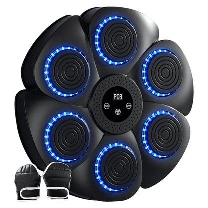 Best Boxing Trainer Interactive LED Music Reaction Wall Target with Gloves | Buy Online at Furniture Things Australia