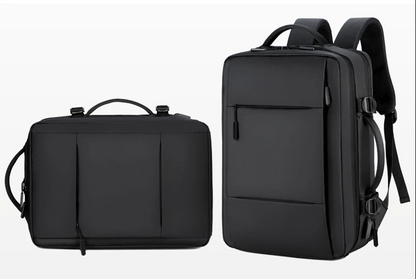 Backpack Men Expandable Waterproof USB Laptop Oxford