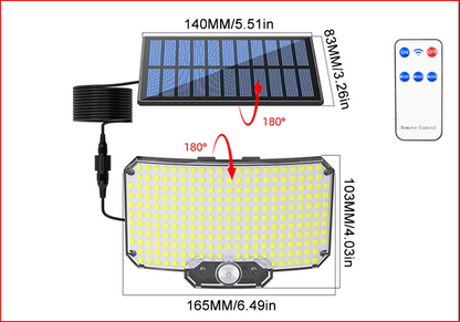 Solar Security Light Motion Sensor 234 LED