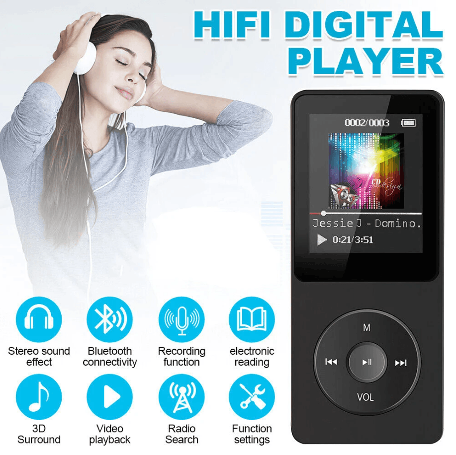 Best MP4 MP3 Music Player Bluetooth FM Radio Recorder | Buy Online at Furniture Things Australia