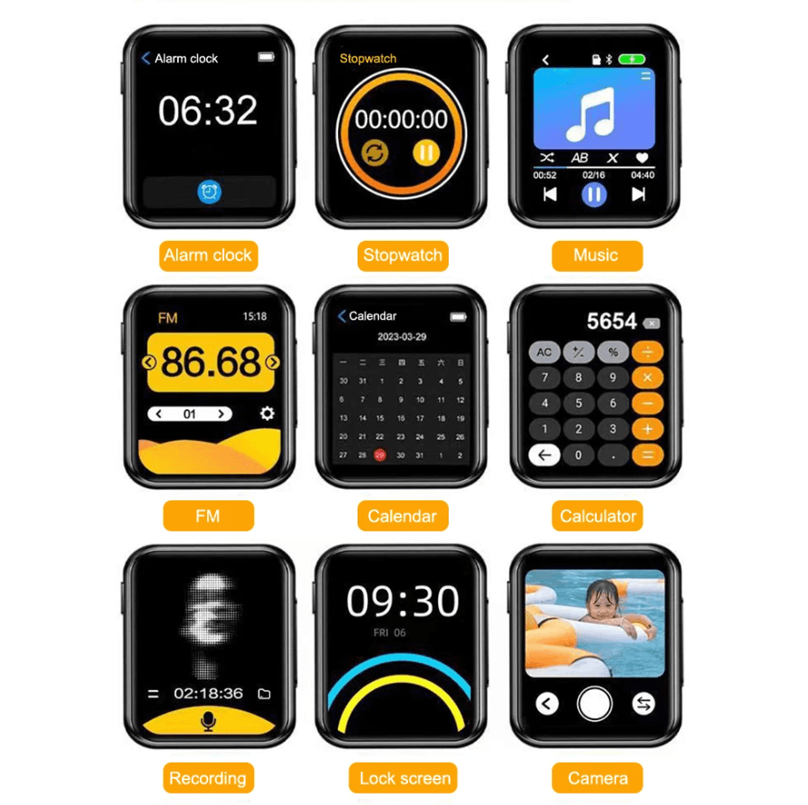 Best MP3 Player Bluetooth HiFi Walkman Touch Screen Speaker Recorder | Buy Online at Furniture Things Australia
